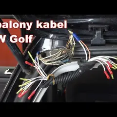 Audi 80 B4 wiązka klapy: Jak naprawić przerwane kable?