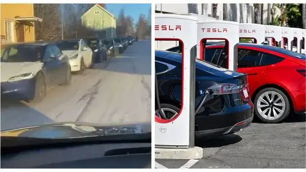 ładowanie Tesla Supercharger dom por&oacute;wnanie