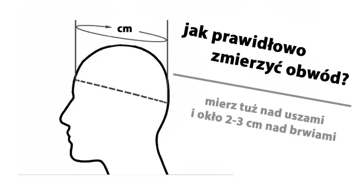 jak zmierzyć obwód głowy do kasku motocyklowego