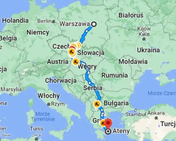 Grecja autem 2026: Wybierz najlepszą trasę! Koszty, granice, porady