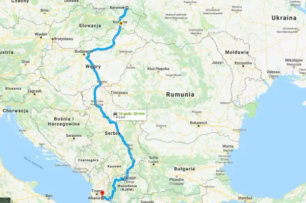 Trasa do Albanii autem: Którą wybrać? Koszty, czas, porady